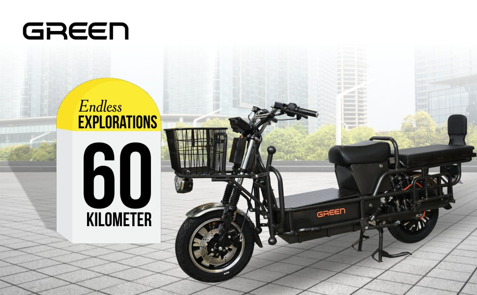 Green Loader 60kms Range Heavy Duty Electric Scooter