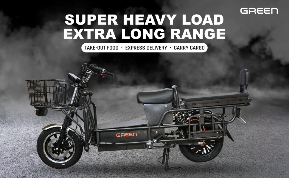 Green Loader 80kms Range Heavy Duty Electric Scooter