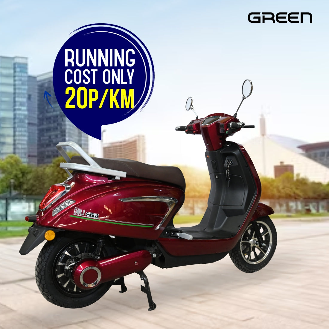 Green Vista 60kms Range Electric Scooter
