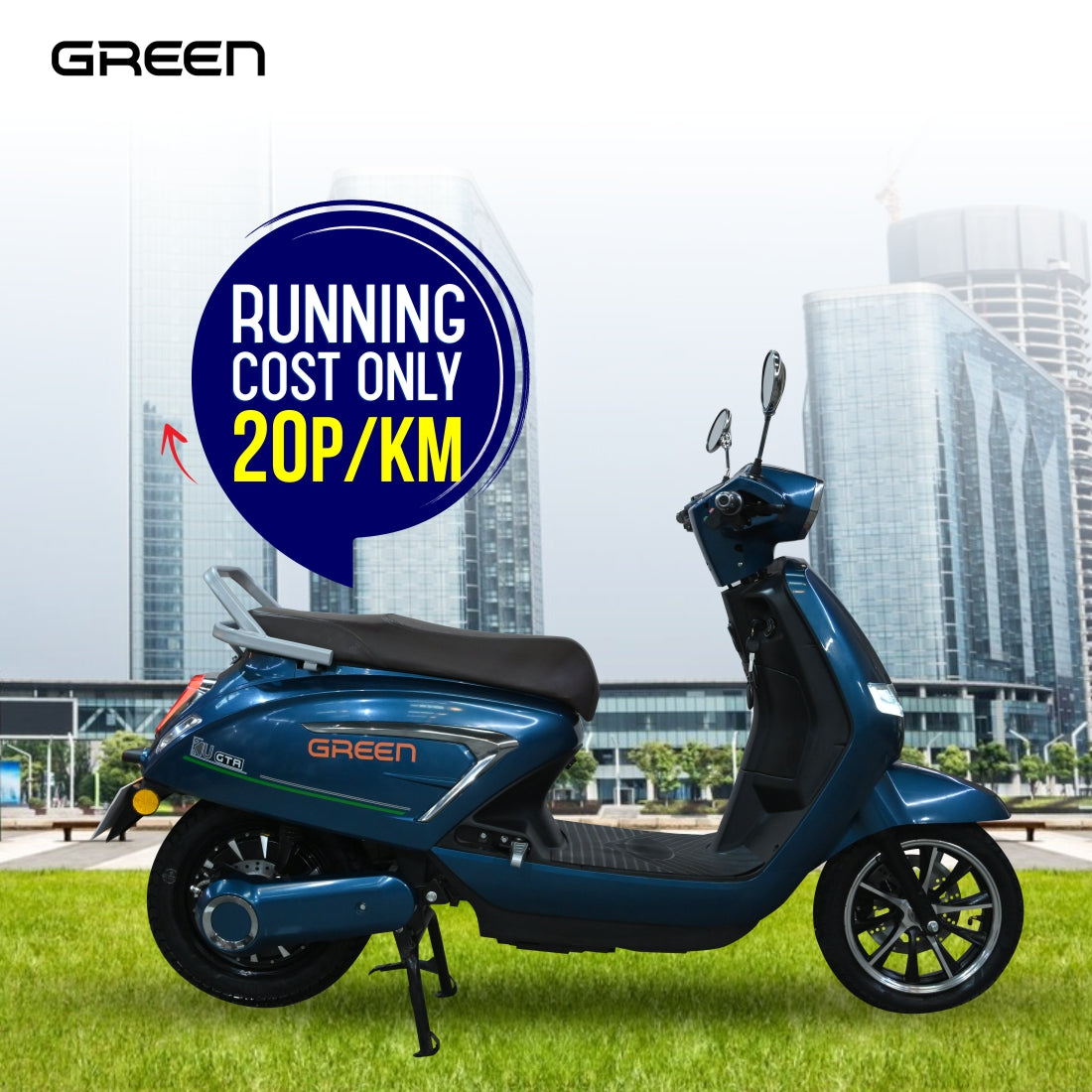 Green Vista 80kms Range Electric Scooter