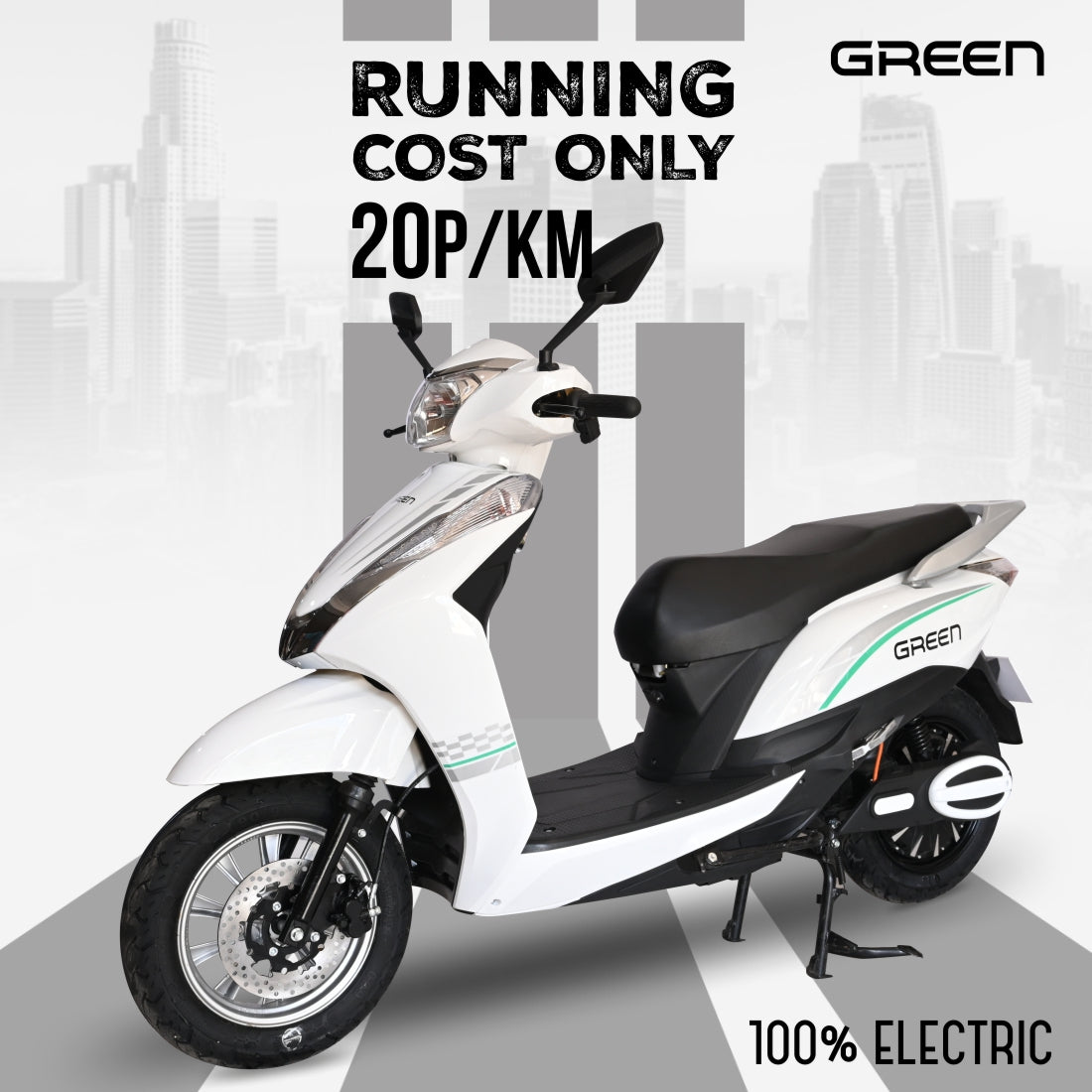 Green Elaan 60kms Range Electric Scooter