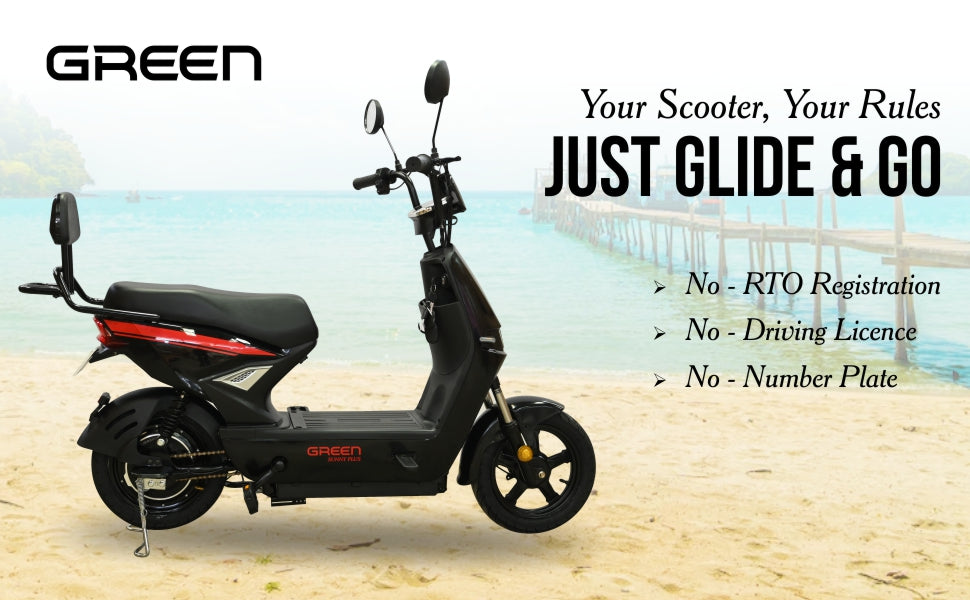 Green Sunny Plus 40kms Range Electric Scooter