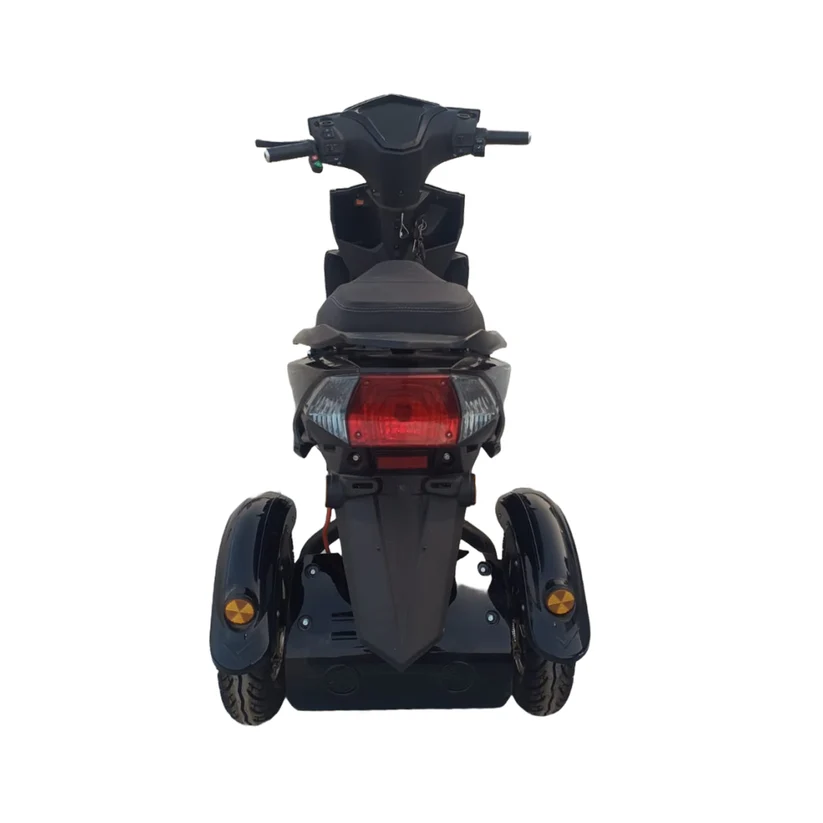 Green Invicta Super 60kms Range Three Wheel Electric Scooter - Image 4