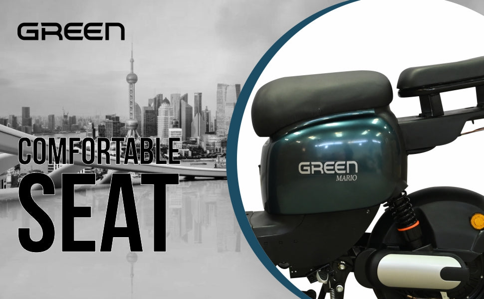 Green Mario 80kms Range Electric Scooter