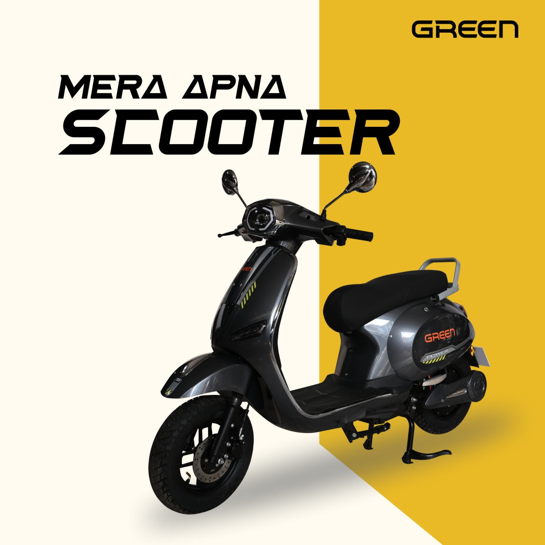 Green Falco 60kms Range Electric Scooter
