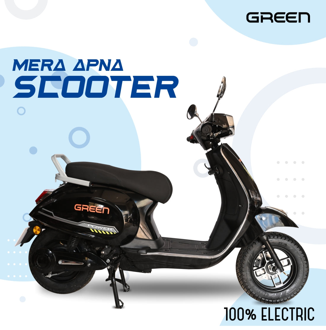 Green Falco 80kms Range Electric Scooter