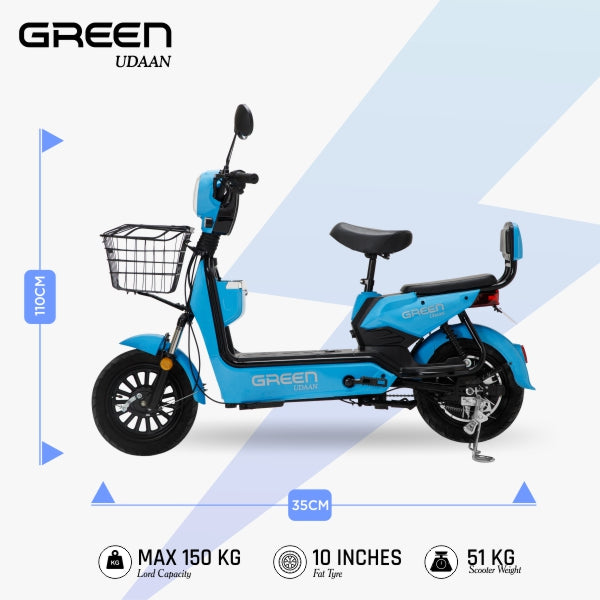 Green Udaan 60kms Range Electric Scooter