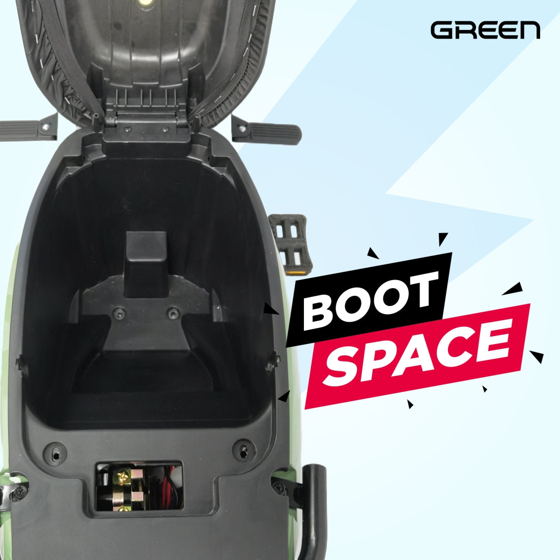 Green Sunny 40kms Range Electric Scooter