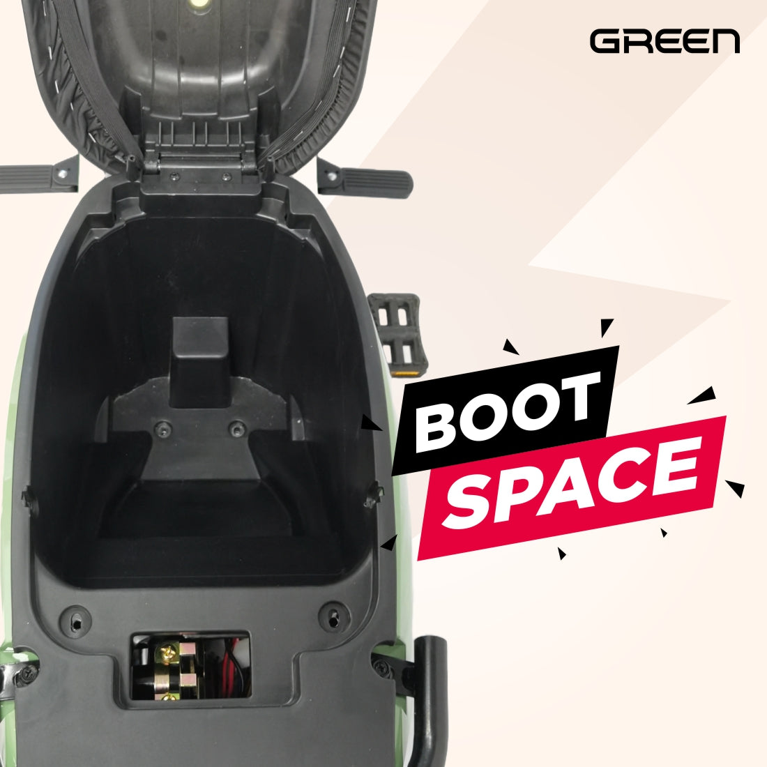 Green Sunny 60kms Range Electric Scooter