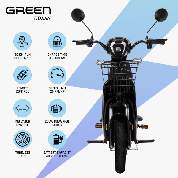 Green Udaan 30kms Range Electric Scooter