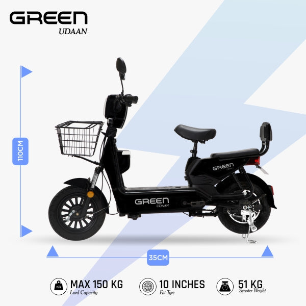 Green Udaan 30kms Range Electric Scooter