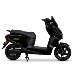Green Polo 80kms Range Electric Scooter Black